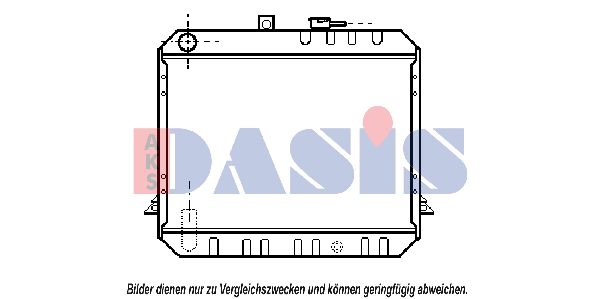AKS DASIS Радиатор, охлаждение двигателя 210520N